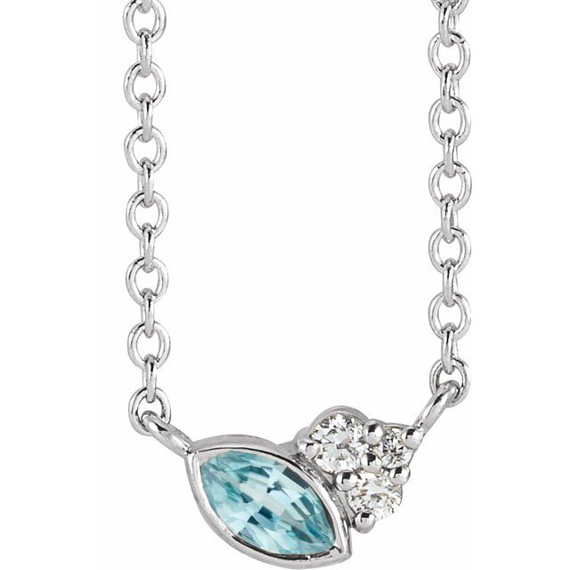 14K Gold Alexandrite and Diamond Necklace - Options Available