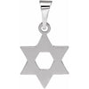 14K Yellow Gold Star of David Pendant, 32x26 mm - Elegant Symbolism