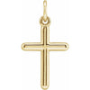 14K Yellow Cross Pendant