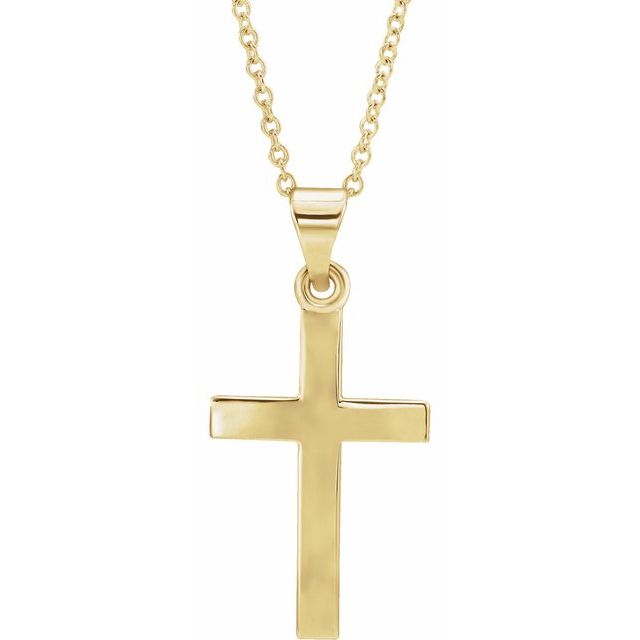 14K Gold Cross Pendant
