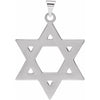 14K Yellow Gold Star of David Pendant, 32x26 mm - Elegant Symbolism