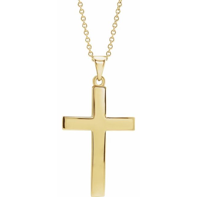 14K Gold Cross Pendant