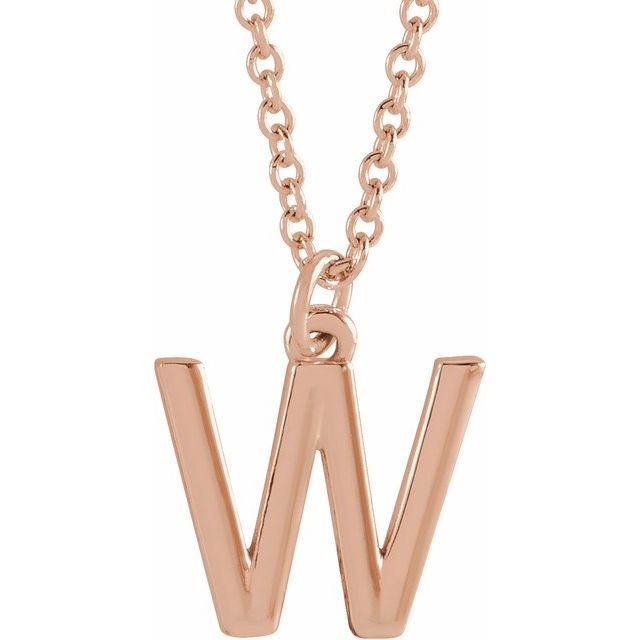 14K Gold Initial Necklace