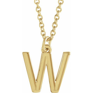 14K Gold Initial Necklace