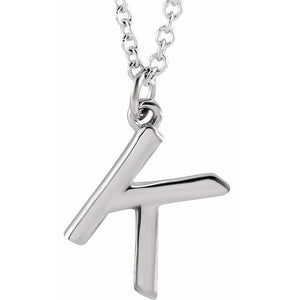 14K Gold Initial Necklace
