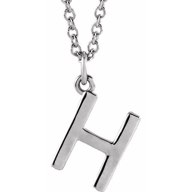 14K Gold Initial Necklace
