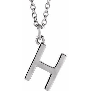 14K Gold Initial Necklace