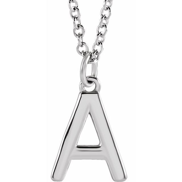 14K Gold Initial Necklace