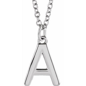 14K Gold Initial Necklace