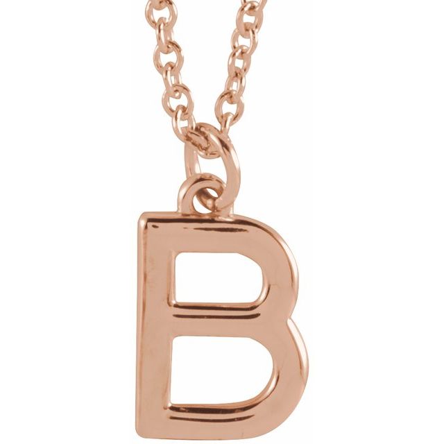 14K Gold Initial Necklace