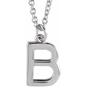 14K Gold Initial Necklace