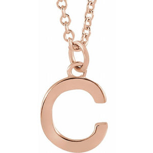 14K Gold Initial Necklace