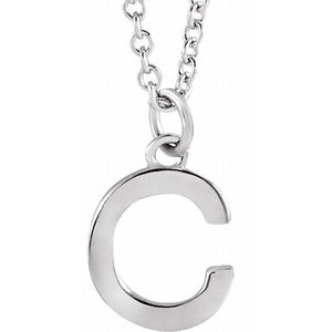 14K Gold Initial Necklace