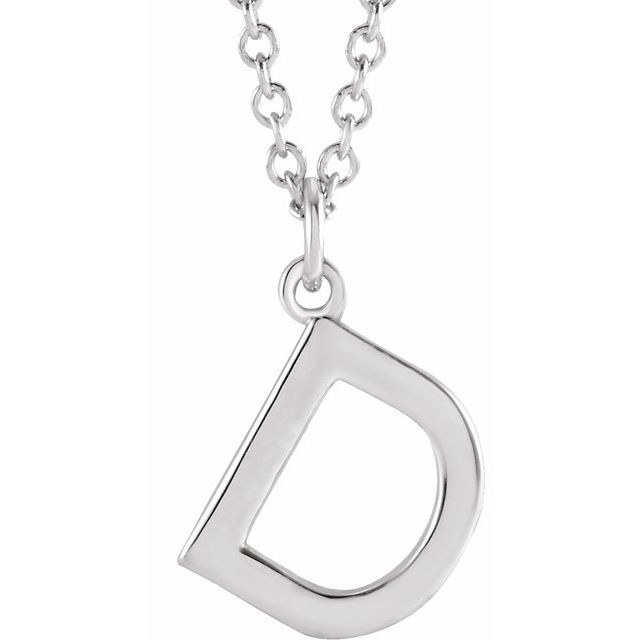 14K Gold Initial Necklace