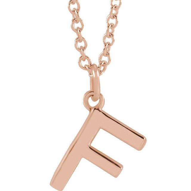 14K Gold Initial Necklace