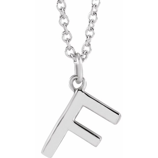 14K Gold Initial Necklace