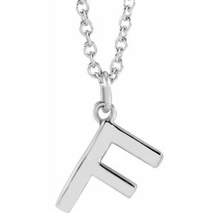 14K Gold Initial Necklace