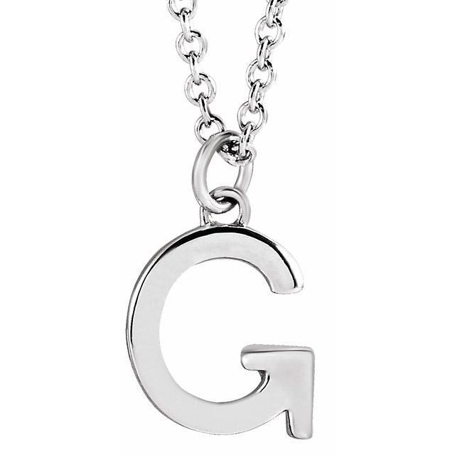 14K Gold Initial Necklace