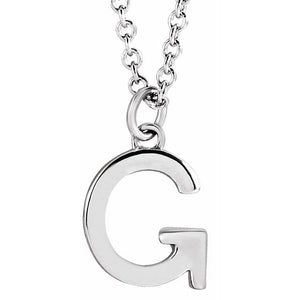 14K Gold Initial Necklace