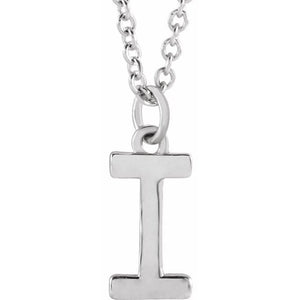 14K Gold Initial Necklace