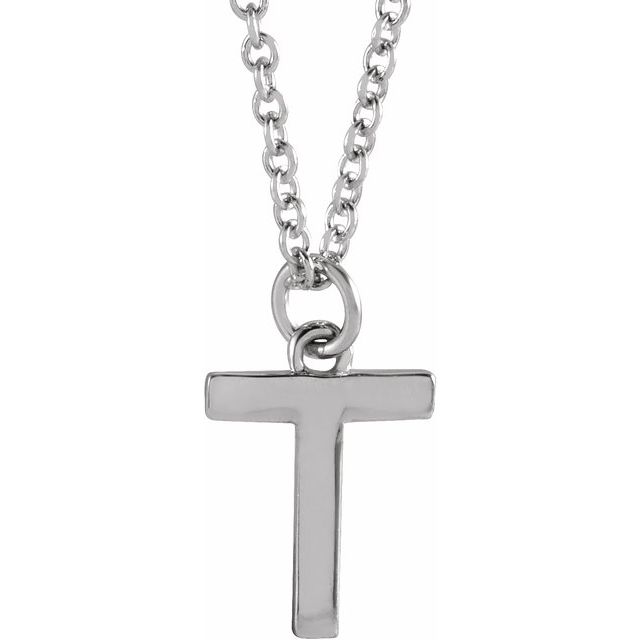 14K Gold Initial Necklace