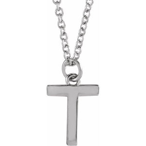 14K Gold Initial Necklace