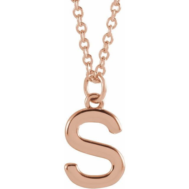 14K Gold Initial Necklace