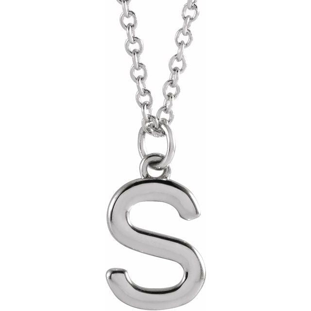 14K Gold Initial Necklace