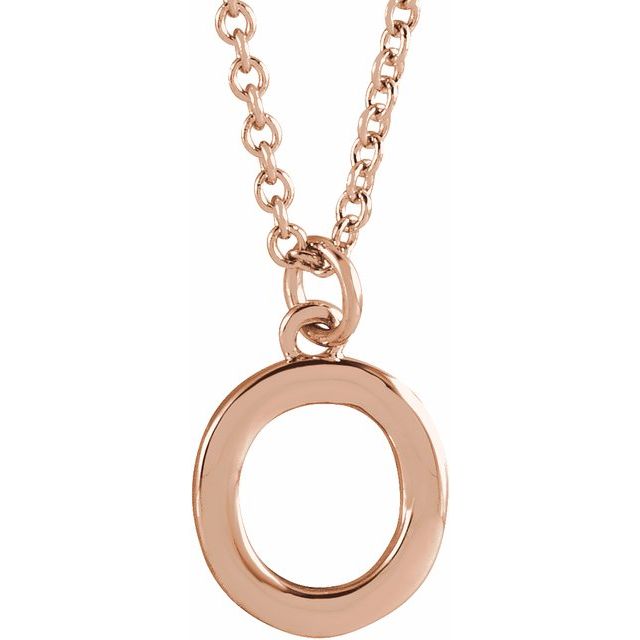 14K Gold Initial Necklace