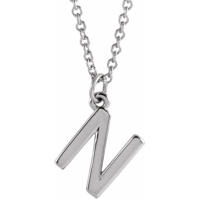 14K Gold Initial Necklace