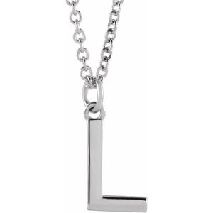 14K Gold Initial Necklace