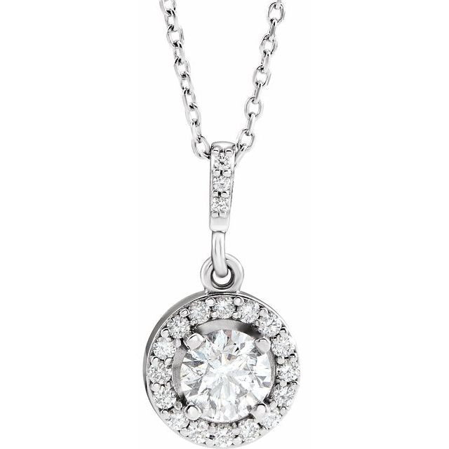 14K Gold Natural Diamond Necklace - Options Available
