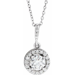 14K Gold Natural Diamond Necklace - Options Available