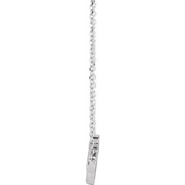 14K White Faith 16" Necklace