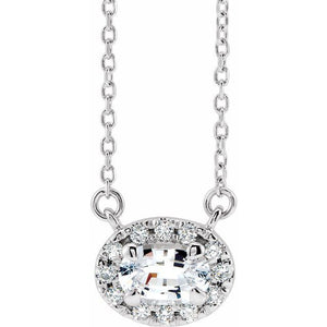 14K Gold Alexandrite And Diamond Necklace - Options Available