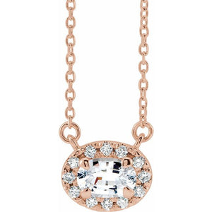 14K Gold Alexandrite And Diamond Necklace - Options Available