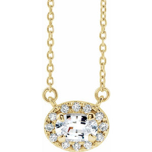 14K Gold Alexandrite And Diamond Necklace - Options Available