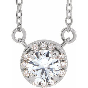 14K Gold Alexandrite And Diamond Necklace