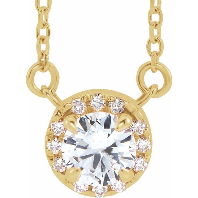 14K Gold Alexandrite And Diamond Necklace