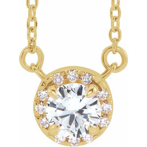 14K Gold Alexandrite And Diamond Necklace