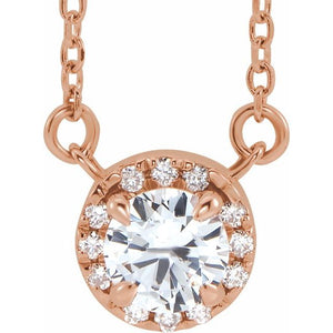 14K Gold Alexandrite And Diamond Necklace