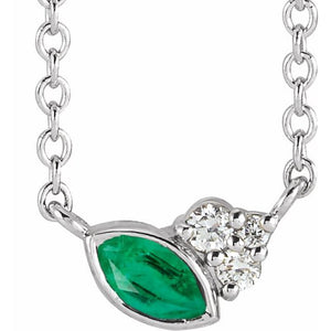 14K Gold Alexandrite and Diamond Necklace - Options Available