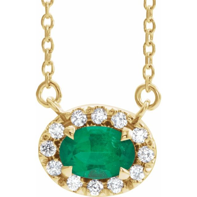 14K Gold Alexandrite And Diamond Necklace - Options Available