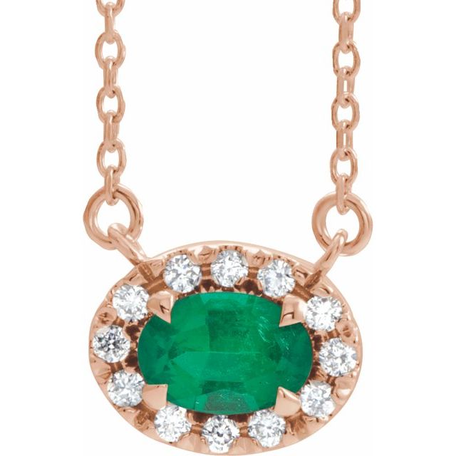 14K Gold Alexandrite And Diamond Necklace - Options Available