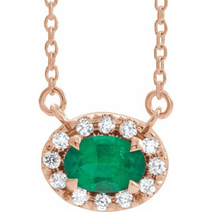 14K Gold Alexandrite And Diamond Necklace - Options Available