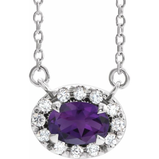 14K Gold Alexandrite And Diamond Necklace - Options Available