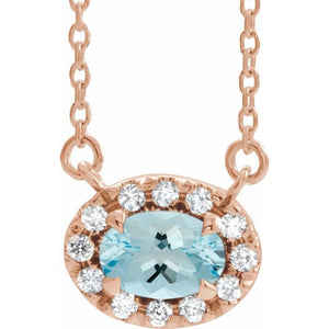 14K Gold Alexandrite And Diamond Necklace - Options Available