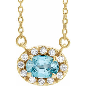 14K Gold Alexandrite And Diamond Necklace - Options Available