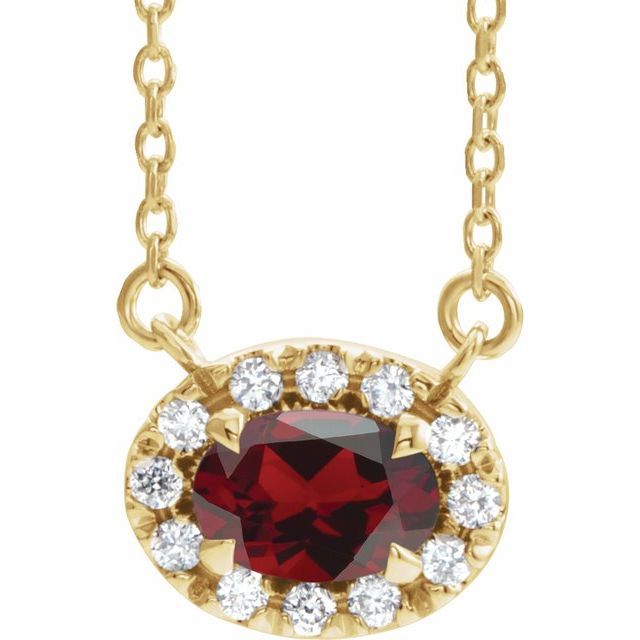 14K Gold Alexandrite And Diamond Necklace - Options Available