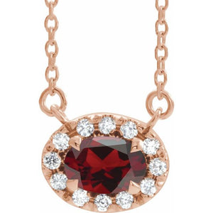 14K Gold Alexandrite And Diamond Necklace - Options Available